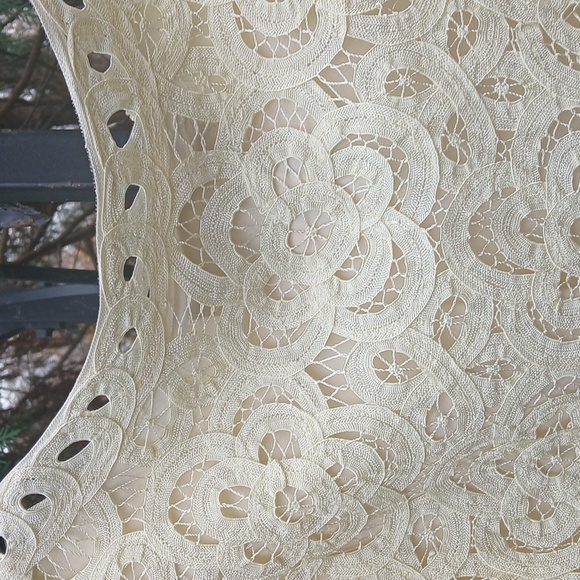 Double D Ranch DDR Cream Crochet Lace Prairie Cropped Cardigan Sz M, EUC - Picture 11 of 14